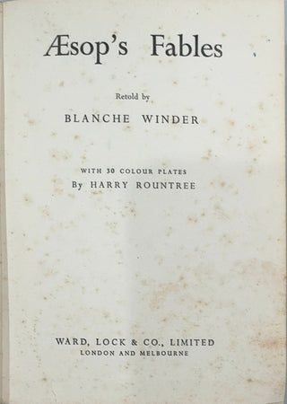 Aesop's Fables - By Blanche Winder — page