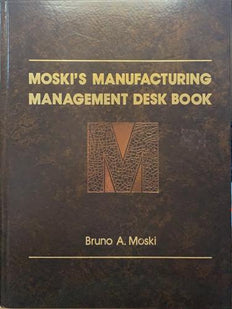 Moski's Manufacturing Management Desk Book