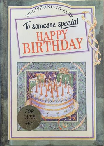 To Someone Special Happy Birthday