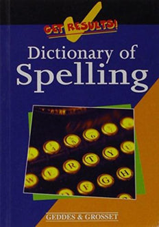 Dictionary Of Spelling
