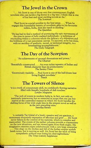A Division of the Spoils — back cover