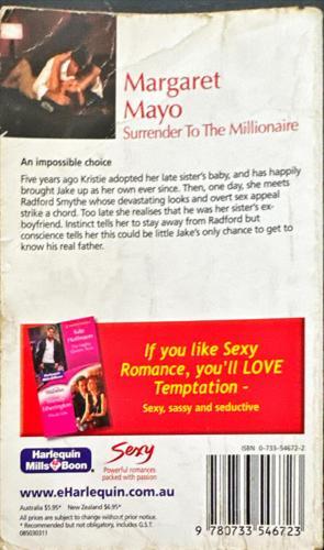 Surrender To The Millionaire — back cover