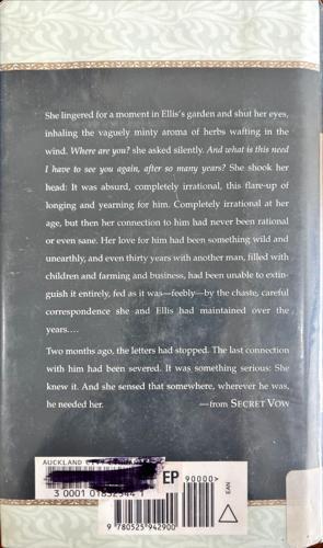 Secret Vow — back cover