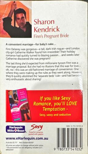 Finn's Pregnant Bride — back cover