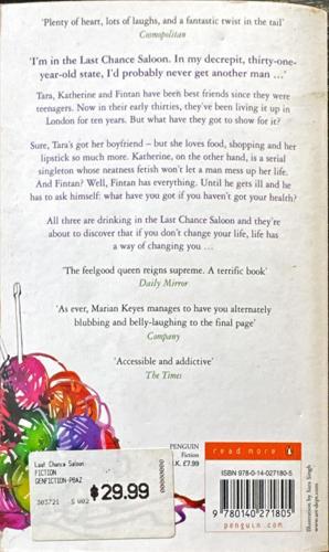 Last Chance Saloon — back cover