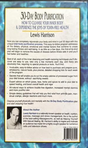 30-Day Body Purification — back cover