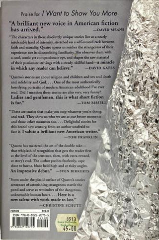 I Want to Show You More — back cover