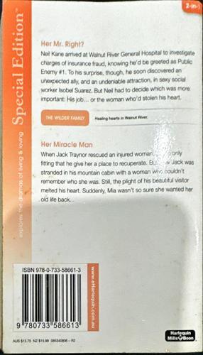 Special Edition: Her Mr. Right? / Her Miracle Man — back cover
