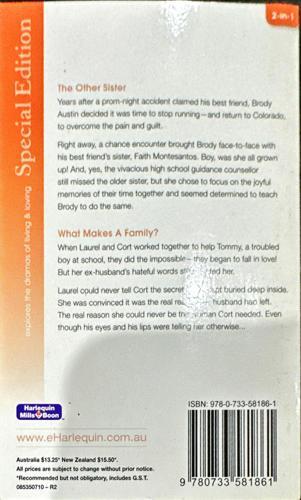 Special Edition: The Other Sister / What Makes a Family? — back cover
