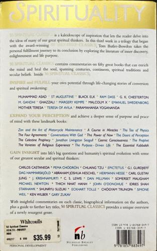50 Spiritual Classics — back cover