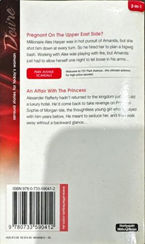 Pregnant On The Upper East Side? / An Affair With The Princess — back cover