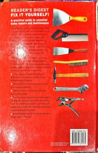 Reader's Digest Fix It Yourself! — back cover