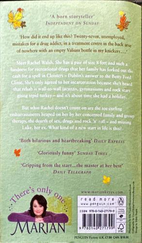Rachel's Holiday — back cover