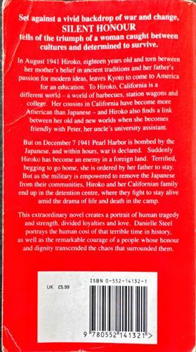 Silent Honour — back cover