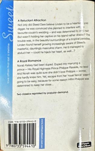 A Reluctant Attraction & A Royal Romance — back cover