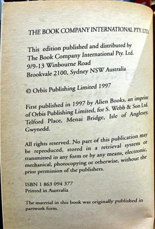 Strange But True — copyright page