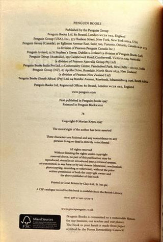 Rachel's Holiday — copyright page