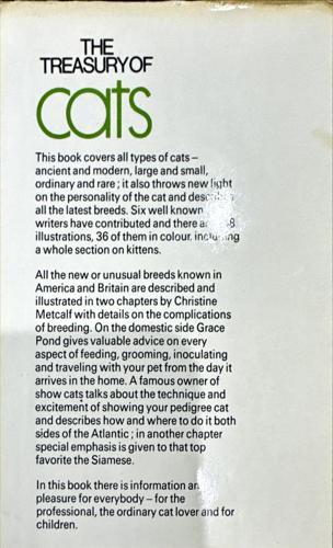 The Treasury of Cats — back cover
