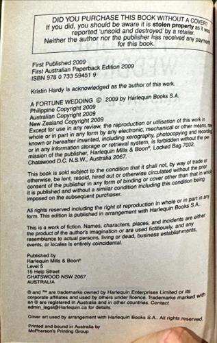 Special Edition: A Fortune Wedding / The Tycoon's Perfect Match — copyright page