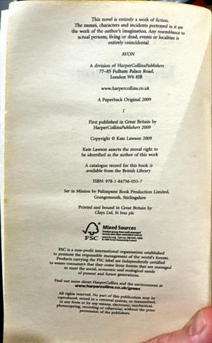 Keeping Mum — copyright page