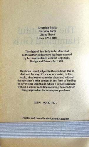 The Beautiful Hammond Girls — copyright page