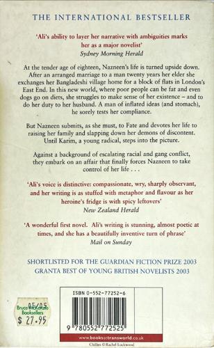 Brick Lane — back cover