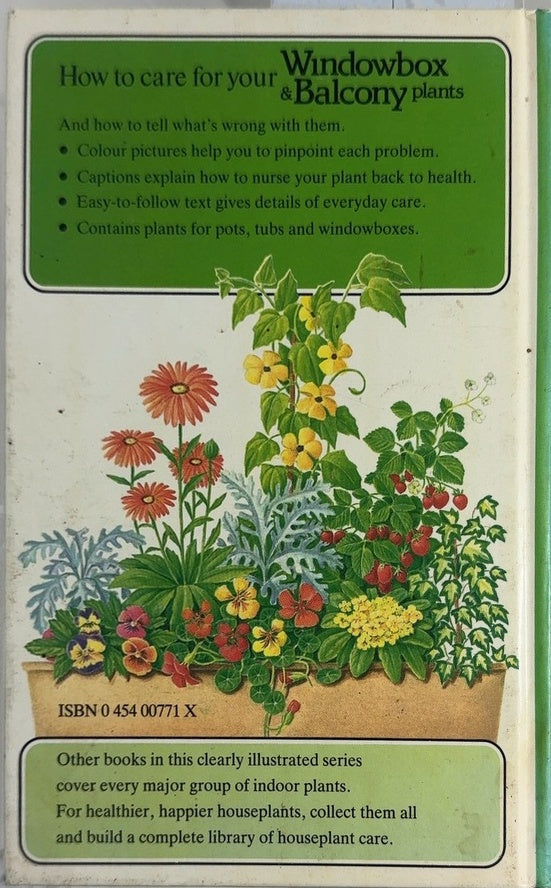 How to care for your Windowbox & Balcony plants - By Norman Simpson - back cover